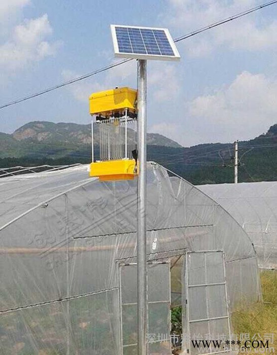 农场果园蔬菜园环保新能频振式太阳能杀虫灯灭蚊灯太阳能诱虫灯