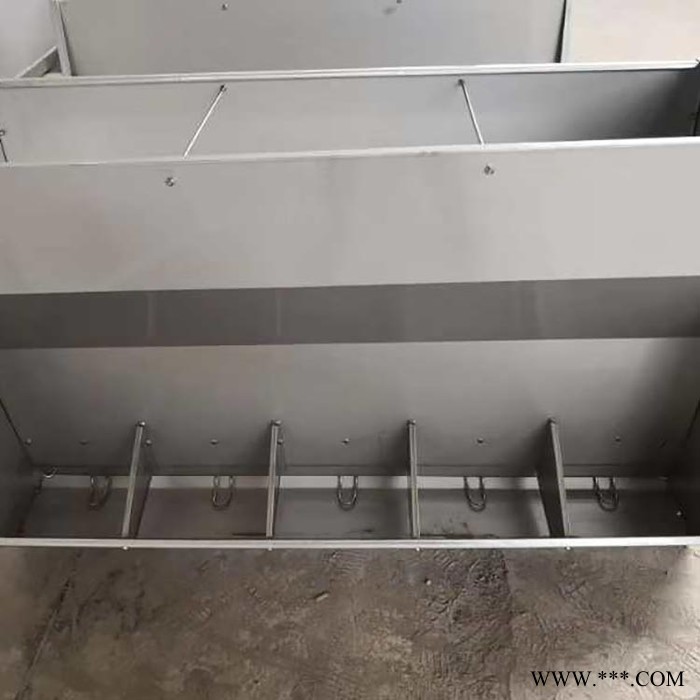 长风 不锈钢双面料槽 不锈钢干湿料槽 不锈钢母猪料槽