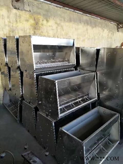 星恒机械不锈钢双面料槽猪用自动下料槽育肥猪料槽大猪食槽保育猪料槽