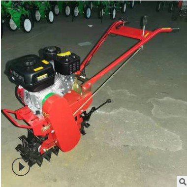 手推链轨式微耕机 履带式小型田园管理机 汽柴油施肥播种机微耕机