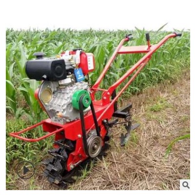 链轨式汽油柴油履带式多功能微耕机旋耕机翻转犁播种机小型开沟机