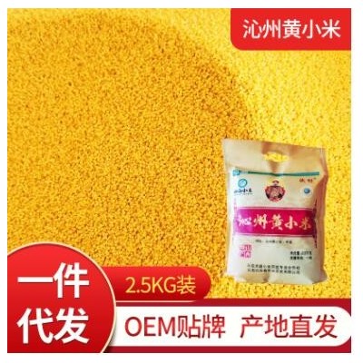 山西沁州黄小米 5斤袋装农家小米粥营养月子米 厂家现货批发