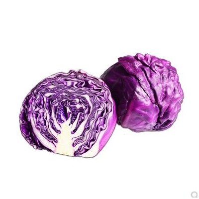紫甘蓝650g 新鲜蔬菜 紫包菜球紫色红椰菜西餐生菜沙拉食材