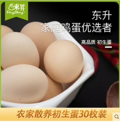 东升农场 初生蛋30枚正宗土鸡蛋新鲜散养高营养宝宝蛋月子蛋
