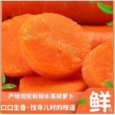 新鲜胡萝卜10斤红萝卜农家自种现挖当季菜水果甜脆红心萝卜