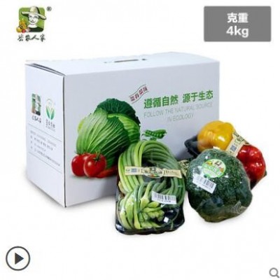 密农人家 农家种植蔬菜 当天采摘新鲜时令蔬菜礼盒 12份蔬菜 4kg