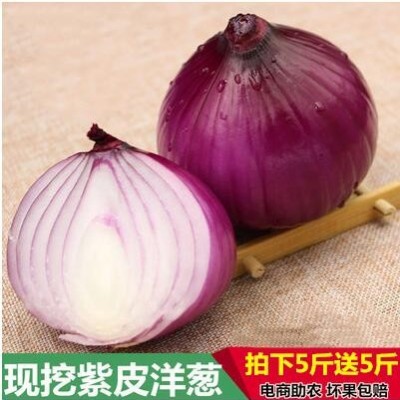 新鲜洋葱红皮农家自种洋葱头紫皮圆葱蔬菜非大蒜10斤装