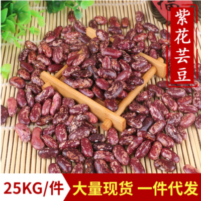 自产紫花云豆 五谷杂粮红腰豆 杂粮大饭豆