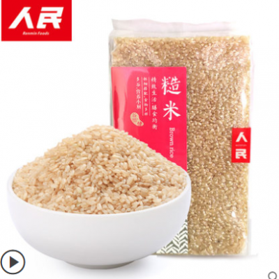 人民食品东北糙米黑龙江五常糙米健身五谷杂粮米饭500g